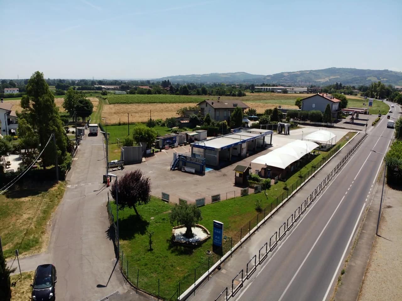 Vista aerea Carwash 2.0 Scandiano